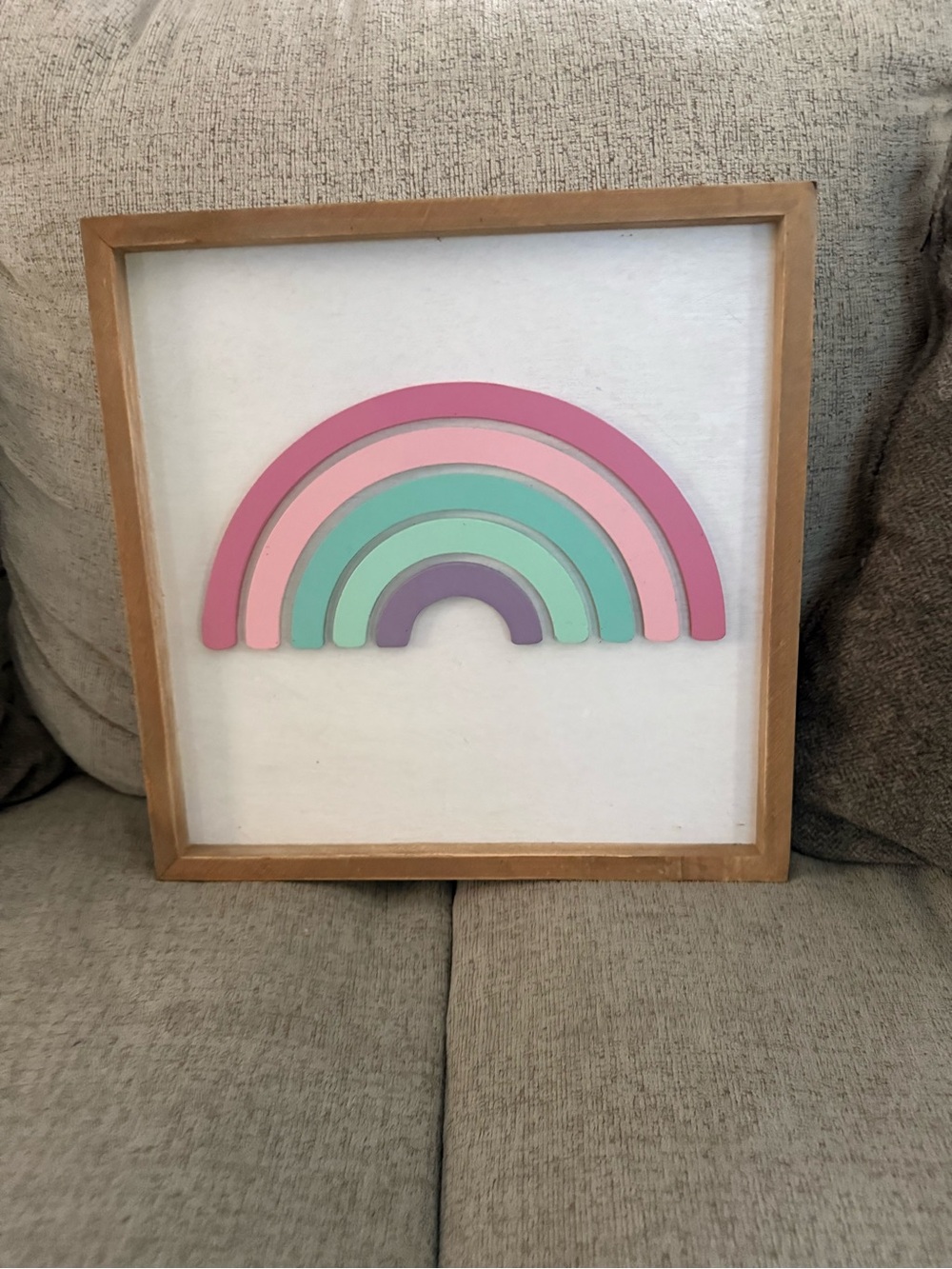 Hobby Lobby Pastel Rainbow Wall Art - Pink, Mint & Lavender